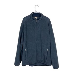 Duluth pull over fleece half zip jacket size xl pouch pocket